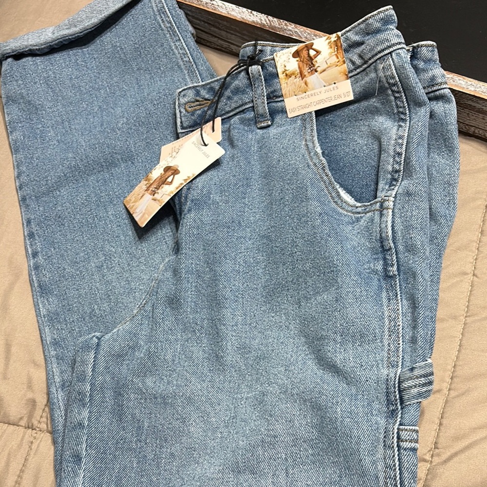 Sincerely Jules Blue Straight Leg Jeans Timeless Denim86